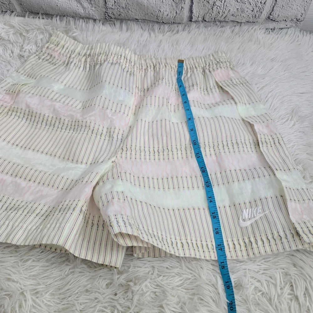 Nike NWT Women's Sportswear Earth Day Pastel Striped Athletic Shorts
